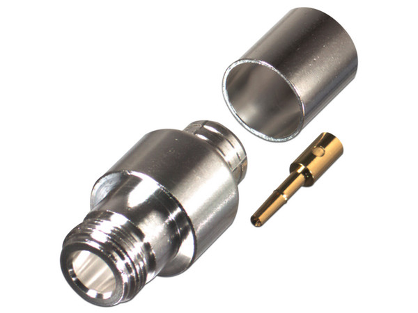 Conector N RF Industries de Anillo Plegable para Cables Times LMR-600, Belden 7977A (RF-600) o Andrew CNT-600.