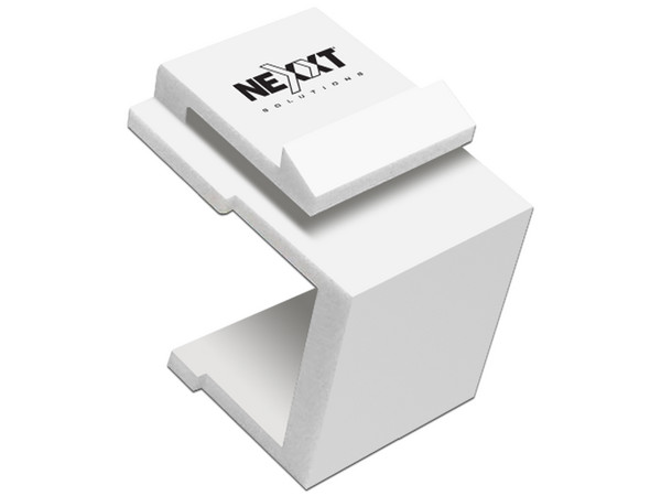 Paquete con 100 piezas de Tapa Ciega Para Placa de Pared. Color Blanco.