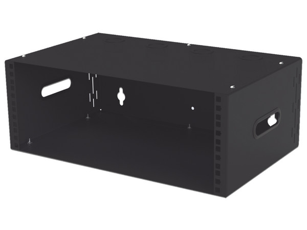 Gabinete para Montaje en Pared Linkedpro LPWR50304U, Liviano para 4 Unidades, Color Negro.