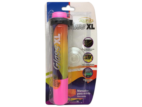 Marcador para vidrio Azor Aquarelo Glass XL, Color Rosa, 1 Pieza.