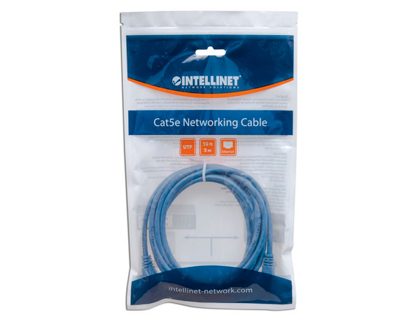 Cable de red, Cat6, UTP RJ-45 Macho / RJ-45 Macho, 0.5m, Azul - imagen 2