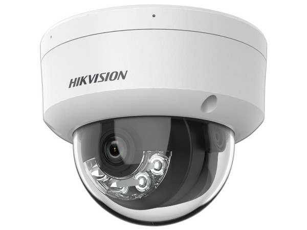 Cámara de Vigilancia IP Tipo Domo Hikvision DS-2CD1123G2-LIU de 2MP, (1920 x 1080), IR de hasta 30m, PoE, Color Blanco.