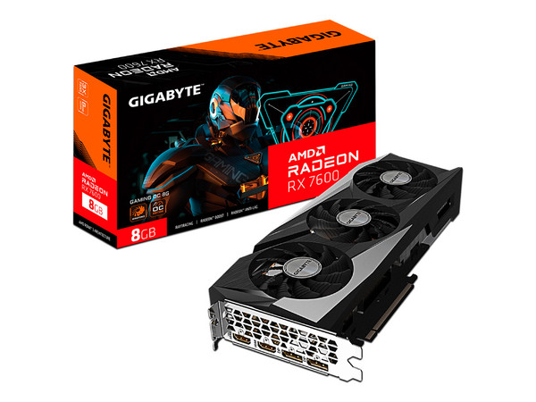 Tarjeta de Video AMD Radeon RX 7600 GIGABYTE GAMING OC, 8GB GDDR6, 128-bit, 2xHDMI, 2xDisplayPort, PCI Express 4.0