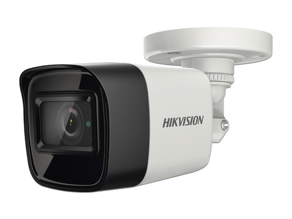 Cámara Tipo Bala Hikvision DS-2CE16U0T-ITF, 8MP (3840 x 2160), Lente de 2.8mm, IR hasta 30m,  IP67, Color Blanco.