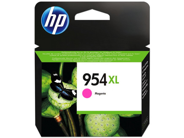Cartucho de tinta HP 954XL, Color Magenta Original (L0S65AL).