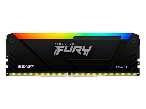 Memoria DIMM Kingston Fury Beast RGB, DDR4 PC4-25600 (3200MHz), CL16, 16GB. - imagen 2