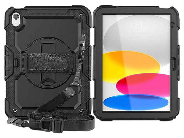 Funda TEKKU StrapB uso Rudo para iPad Air 5, Color Negro.