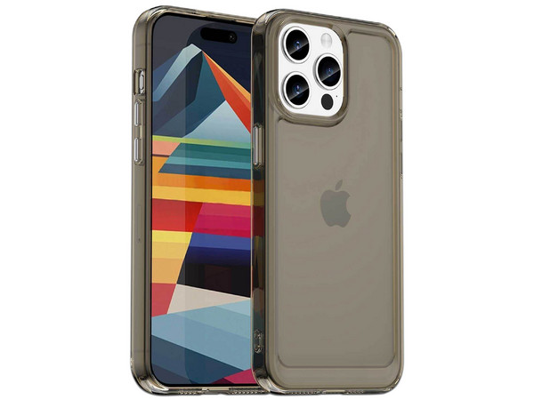 Funda Protectora TEKKU Rugged para iPhone 15 PRO, Color Humo.