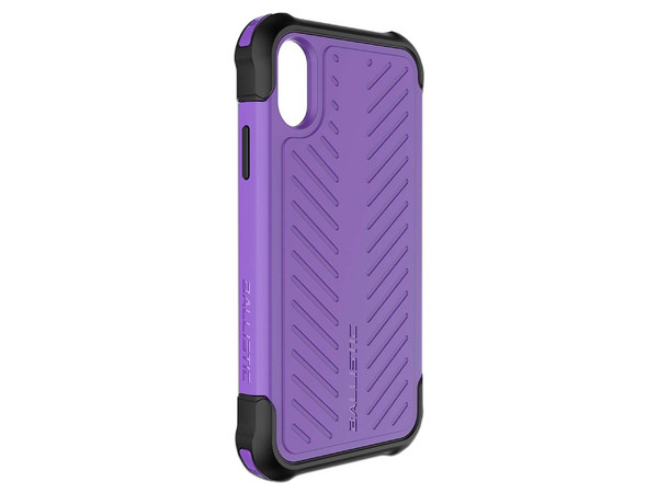 Funda protectora de uso rudo Ballistic Tough Jacket para iPhone X / Xs. Color Morado. - imagen 2