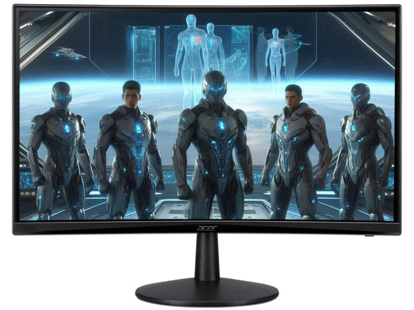 Monitor Gamer Curvo Acer Nitro Ed240q de 23.6", Resolución 1920 x 1080 (Full HD 1080p), FreeSync, 1 ms, 100Hz.