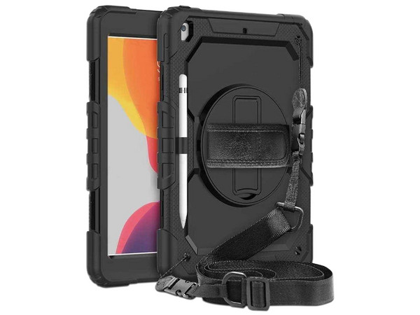 Funda de Uso Rudo MERCURY GOOSPERY 845869, Compatible con iPad 9 de 10.2", Color Negro.