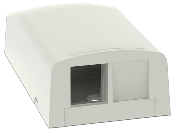 Caja de Montaje en Superficie Panduit, Para 2 Módulos Keystone, Color Blanco Mate.
