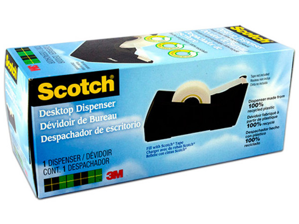 Despachador 3M Scotch C-38 para Cinta Adhesiva. Color Negro. - imagen 2