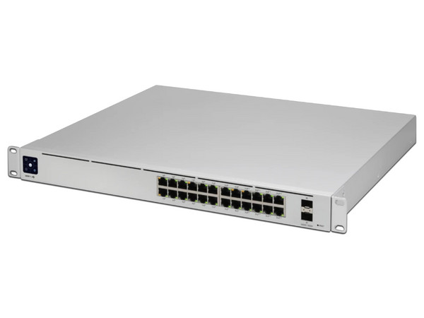 Switch Ubiquiti Networks UniFi Pro 24 PoE, de 24 puertos 10/100/1000, 2 Puertos Ethernet SFP.
