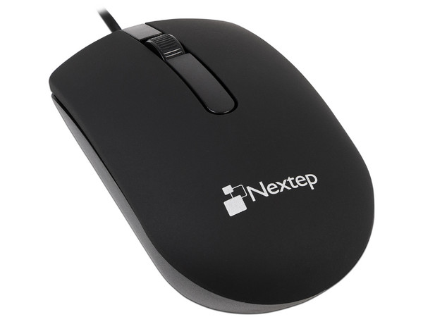 Mouse Alámbrico Nextep NE-414, USB, 1000 dpi, Color Negro.