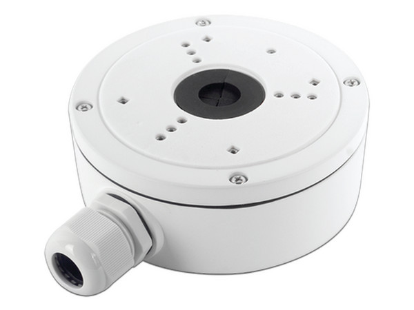 Caja para conexiones Hikvision DS-1280ZJ-S-AX para ocultar conexiones de cámaras de vigilancia tipo Bala.