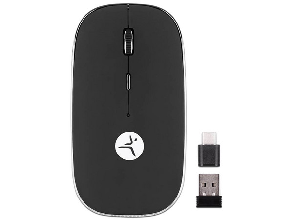 Mouse Inalambrico Techzone TZACMOI30, 1200 DPI, Batería Recargable, USB, Receptor USB, Color Negro.