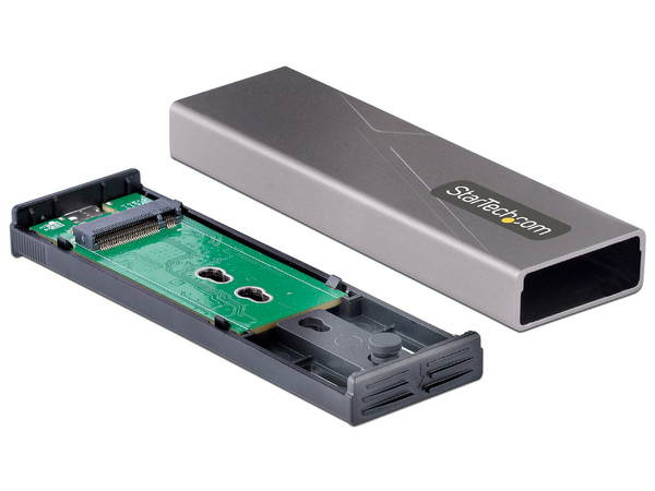 Gabinete Externo Startech para Unidad de Estado Solido NVMe M.2, USB Tipo C 10Gbps, Color Plateado. - imagen 2