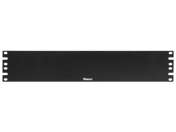 Tapa Plana Panduit DPFP2 para Rack Estándar de 19", 2UR. Color Negro
