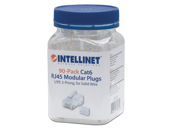 Plugs RJ-45 Intellinet, Cat6, UTP, bote con 90 piezas. - imagen 3