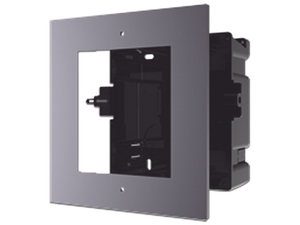 Base para Videportero Hikvision DS-KD-ACF1 con 1 Espacio, Compatible con Modelo DS-KD8003-IME1, Color Negro.