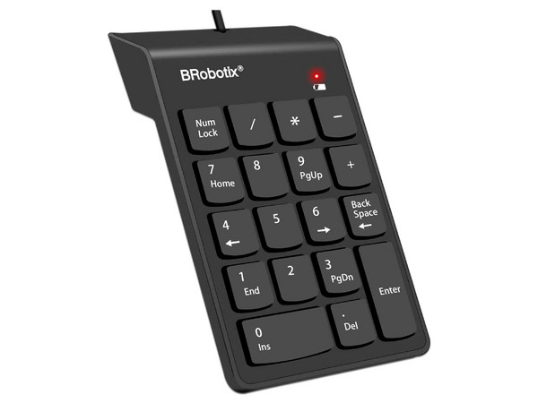 Teclado Numérico BRobotix 963234, 18 Teclas, USB. Color Negro. - imagen 3