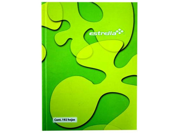 Libreta, Estrella, 1/4 Francesa Raya, 192 Hojas.