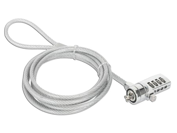 Candado de Seguridad Manhattan 440448 Para Laptop, 2m, Color Plata. - imagen 2