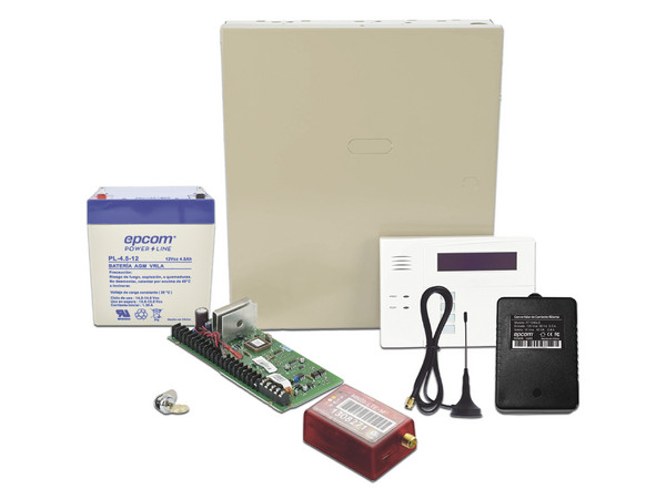 Kit de Panel de Alarma Honeywell VISTA48LA, Incluye Teclado 6160RF con receptor inalámbrico, Comunicador 4GLTEM/5G MN01, Batería de 4.5Ah, Transformador y Gabinete.