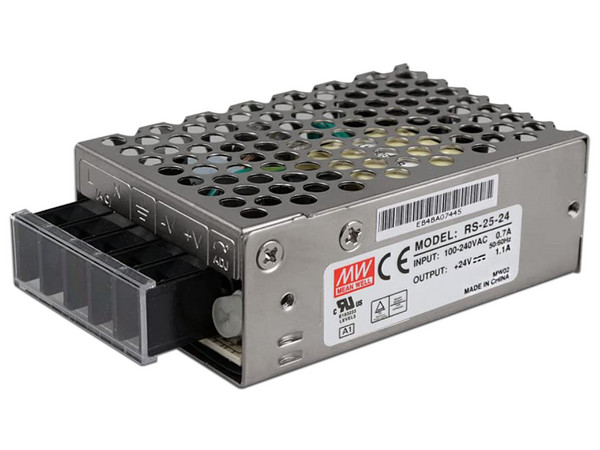 Fuente de Poder Industrial Conmutada Mean Well RS-25-24 de 24Vcd, 25W, 1.1A. - imagen 3