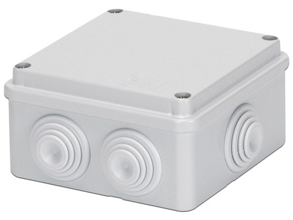 Caja de derivación Gewiss GW-44-004, auto-extinguible, IP55, IK08.