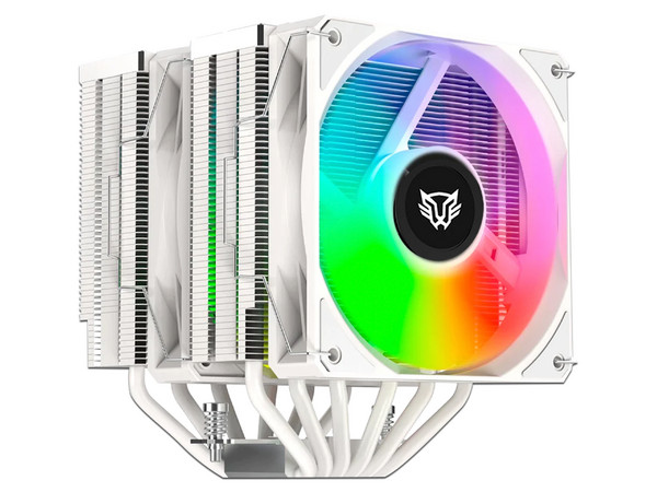 Disipador y Ventilador Balam Rush NITROX NX70, Soporta Socket LGA 1700, 1366 y AMD AM4 y AM5, Color Blanco.
