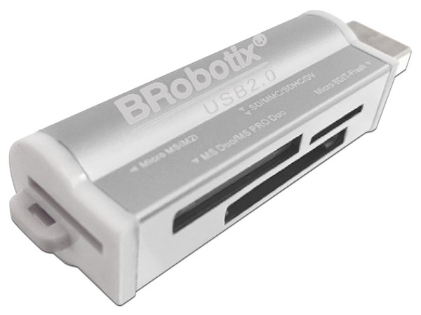 Lector Compacto de Tarjetas de Memoria 2.0 Metálico, Color Plata. - imagen 2