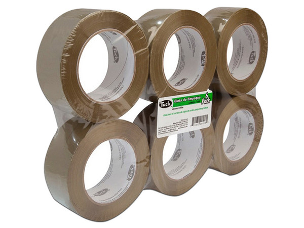 Cinta canela Tuk 179, de 48 mm x 150m, 6 piezas.