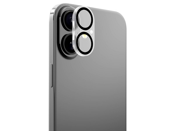 Mica Vidrio MYBAT para iPhone 16 y 16 PLUS, Protectora de Cámara, Transparente, Vidrio Templado 9H, Nano Tecnología, Protección contra Fragmentación.