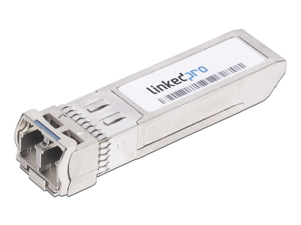 Transceptor SFP LinkedPro, para fibra Monomodo, 1.25 Gbps de velocidad, Conectores LC Dúplex, Hasta 3 km de Distancia.