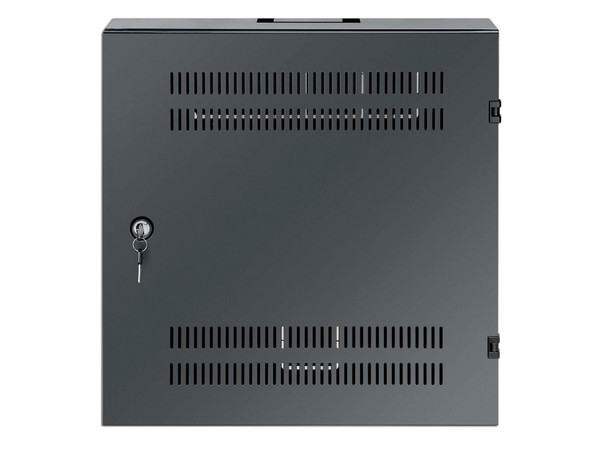 Gabinete Intellinet Mural de 19", 4U de Rieles Horizontales + 2U de Rieles Verticales, Tamaño Reducido, Acero, Color Negro. - imagen 2