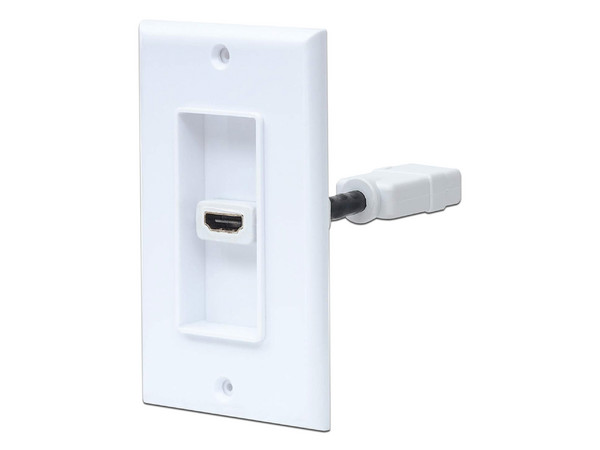 Placa de Pared Manhattan HDMI (hembra). Color blanco. - imagen 3