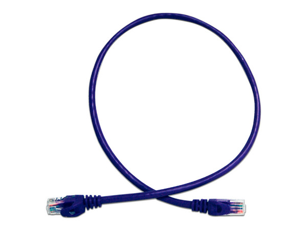 Cable de Parcheo Enson P6006P, Cat6 UTP, 60cm, Color Morado.