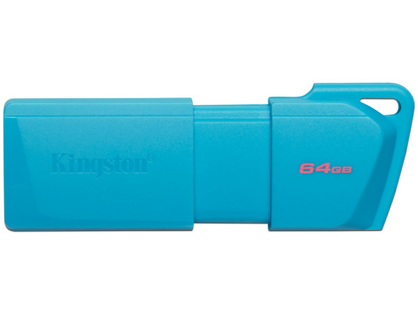 Unidad Flash USB 3.2 Kingston DataTraveler Exodia M de 64 GB, USB 3.2 Gen 1, Color Azul.
