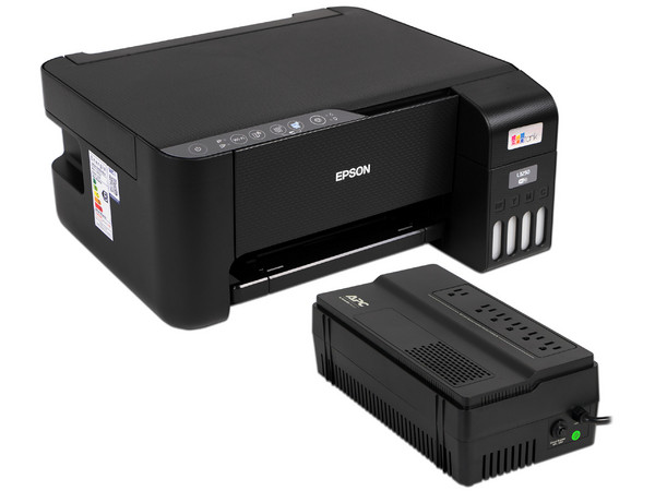 Multifuncional Epson EcoTank L3250, Sistema de Tanques de Tinta, Impresora, Copiadora y Escáner, Wi-Fi, USB. Incluye Unidad Easy UPS APC BV500-LM de 300W.
