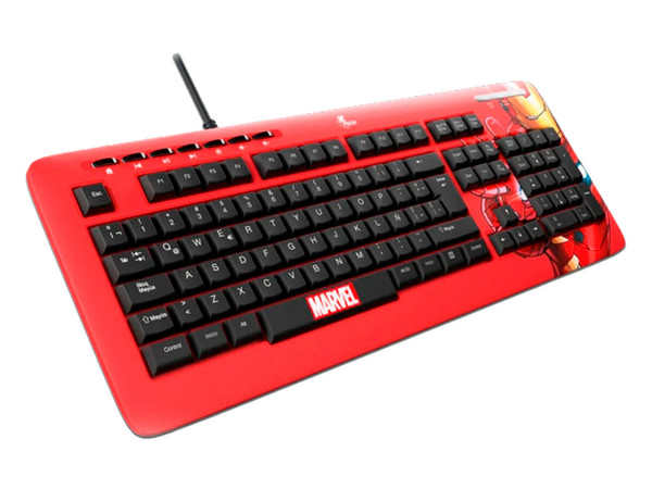 Teclado Estándar Xtech M401IM, USB, Edición Marvel Iron Man. (Versión Español) - imagen 2