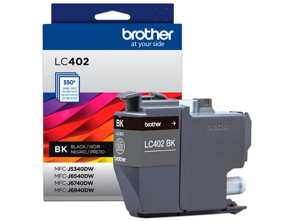 Cartucho de Tinta Brother, Color Negro, Modelo: LC402BK