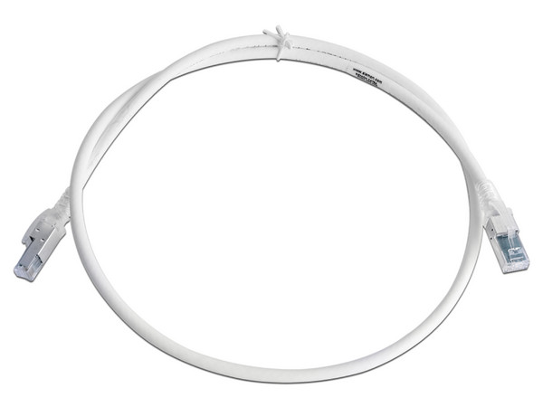 Cable de red SIEMON ZM6A-S03-02, Patch Cord Z-MAX Cat6A S/FTP, CM/LS0H, 0.9m, Color Blanco.