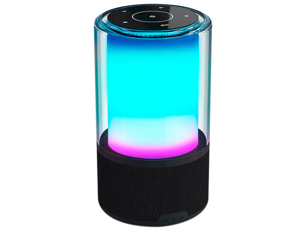 Bocina inalámbrica Acteck Glee Pure AP70, Bluetooth, Iluminación LED, Subwoofer, Color Negro. - imagen 2