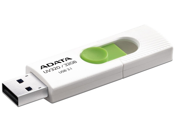 Unidad Flash USB 3.0 ADATA UV320 de 32GB. Color Blanco/Verde. - imagen 2