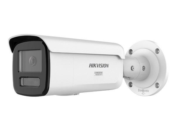 Cámara IP Tipo Bala Hikvision DS-2CD2T87G3-LIY de 8MP (3840 x 2160), Lente de 4mm, IR hasta 60m, IP67, Color Blanco.