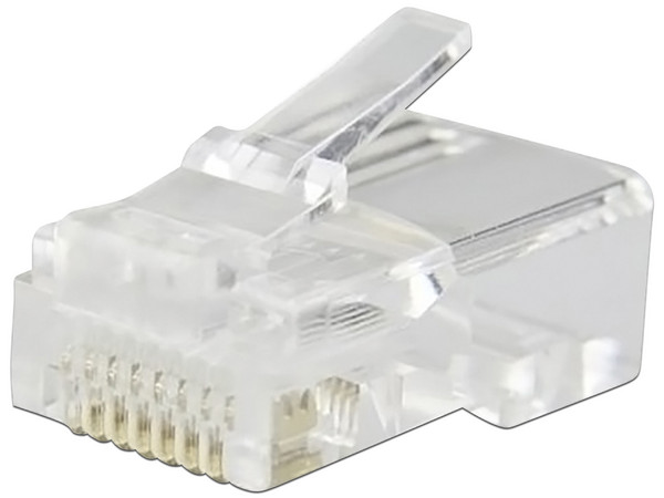 Plug BROBOTIX RJ45, CAT5E, 100 piezas.