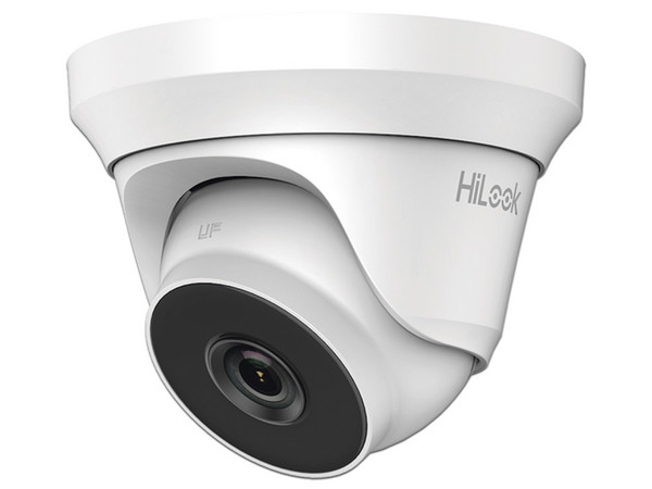 Cámara de Vigilancia Tipo Domo Hilook THC-T220-M de 2MP, Lente de 2.8m(1920 x 1080p), IR de hasta 40m, IP66. Color Blanco