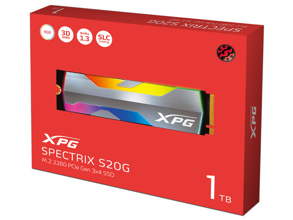 Unidad de Estado Sólido XPG Spectrix S20G RGB de 1TB, 3D NAND, M.2 NVMe PCIe 3.0. - imagen 3